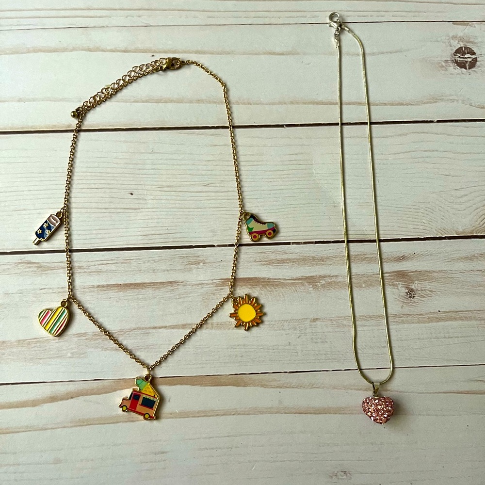Tween Girls Jewelry Set: Two necklaces